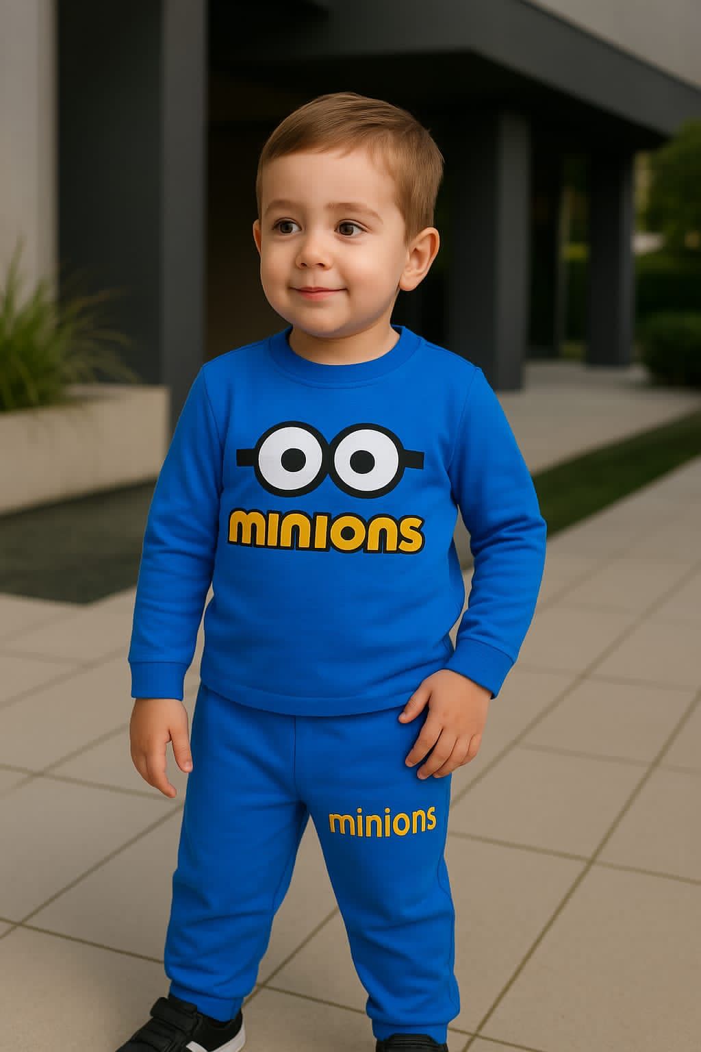 Kids Mid Season Tracksuit – Minions Cartoon Print