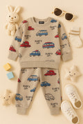 Soft & Cozy Surfs Up Cars  Fleece Tracksuit – Kids Winter Wear