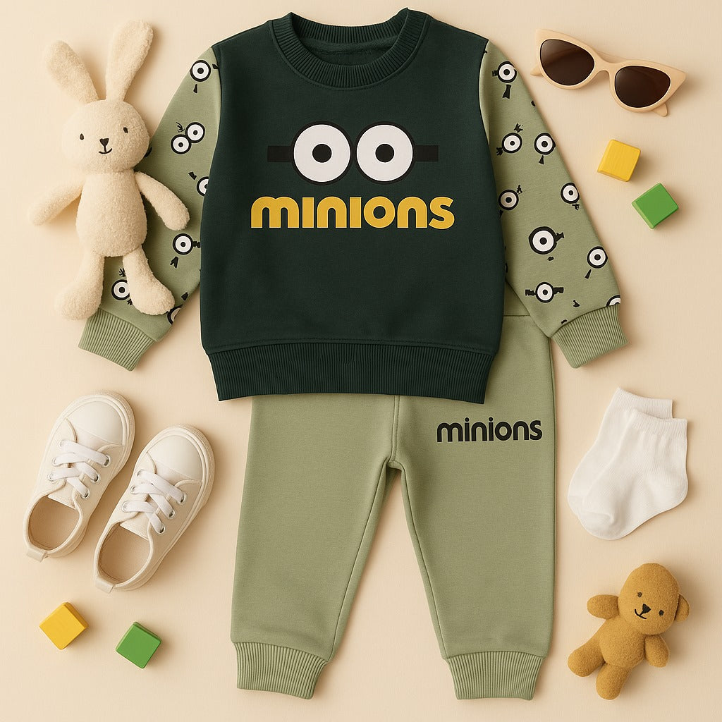 Winter – Soft & Cozy Minions Fleece Tracksuit for Kids
