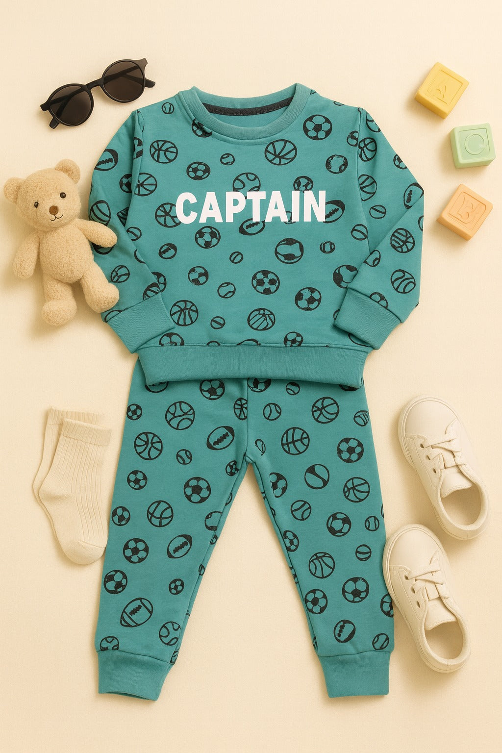 Soft & Cozy Captain Fleece Tracksuit – Kids Winter Wear