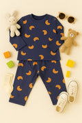 Night Suit – Soft & Cozy Croissant Print Kids Comfort Wear Cotton Stuff