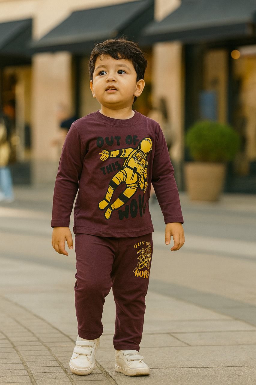 Soft & Cozy Mid Season Astronaut Tracksuit – Out of This World Print