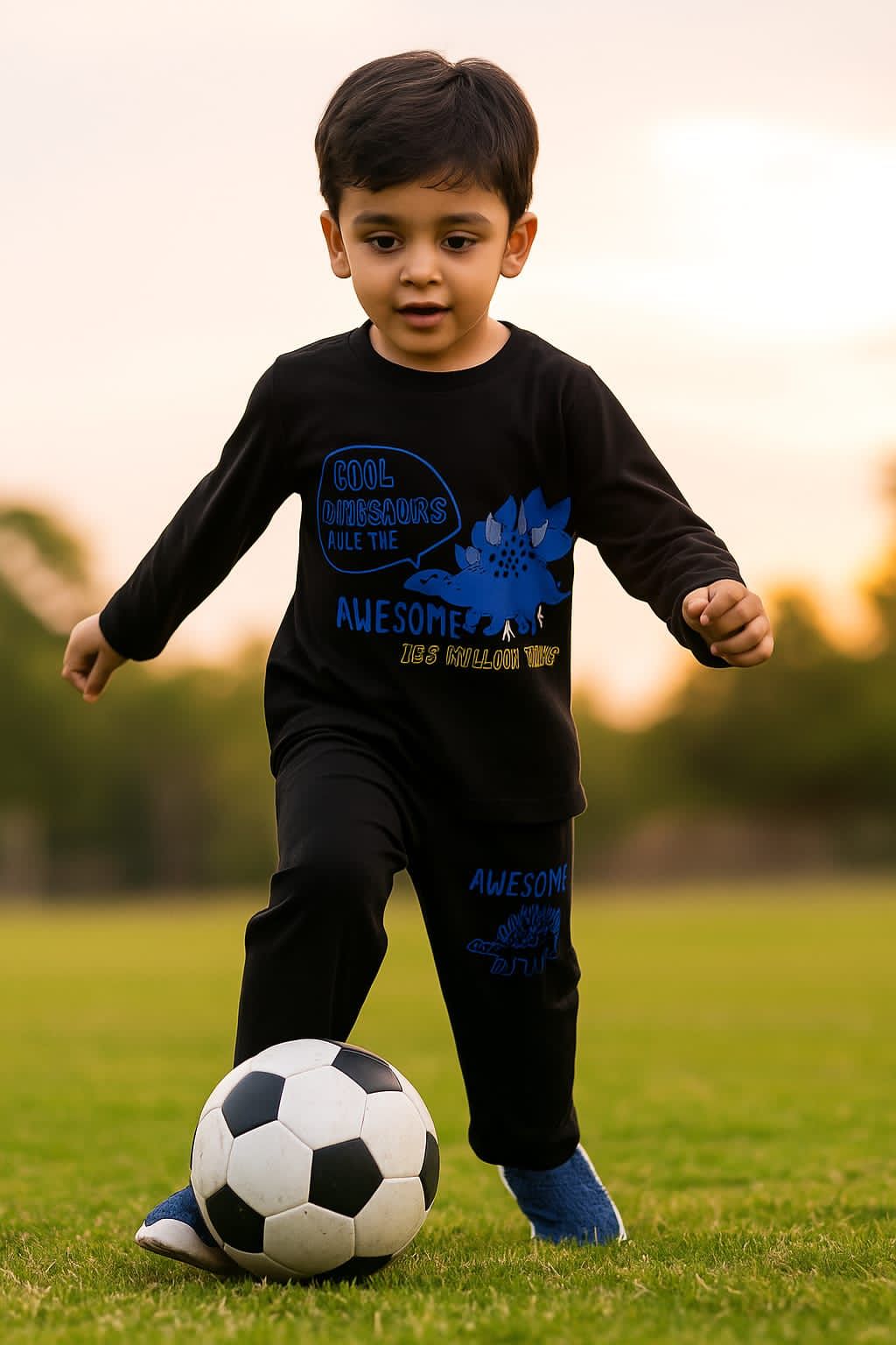 Soft & Cozy Mid Season Dinosaur Tracksuit – Cool & Awesome Print